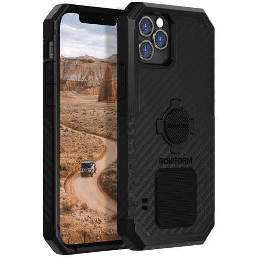 Противоударный чехол-накладка Rokform Rugged Case для iPhone 12 Pro Max со встроенным магнитом.. Материал: поликарбонат. Цвет: черный.
