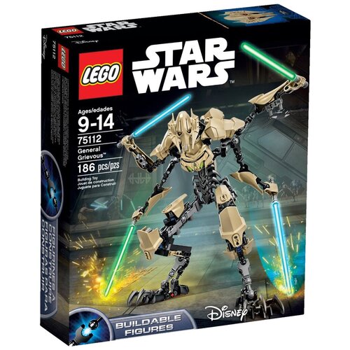 Конструктор LEGO Star Wars 75112 Генерал Гривус, 186 дет. настольная игра star wars destiny стартовый набор генерал гривус арт 181947 шоколад кэт 12 для геймера 60г набор