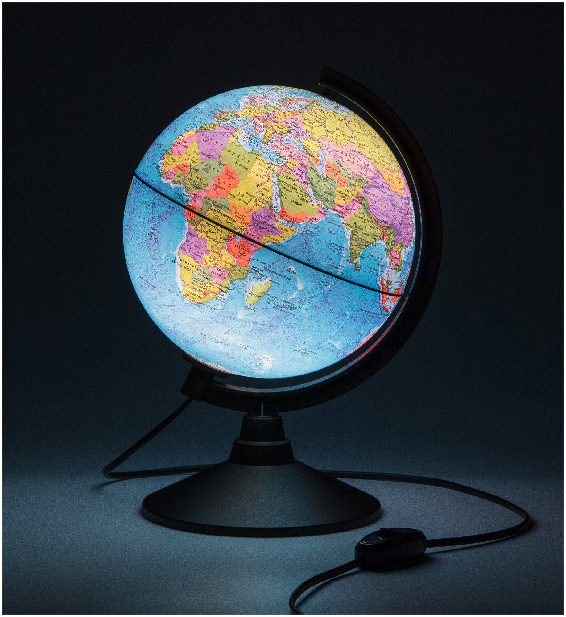 Глобус Земли Globen политический 210 мм с подсветкой Классик - фото №3