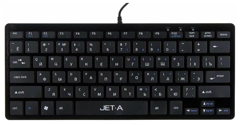 Клавиатура Беспроводная Jet,A SlimLine K8 BT, Bluetooth, черная