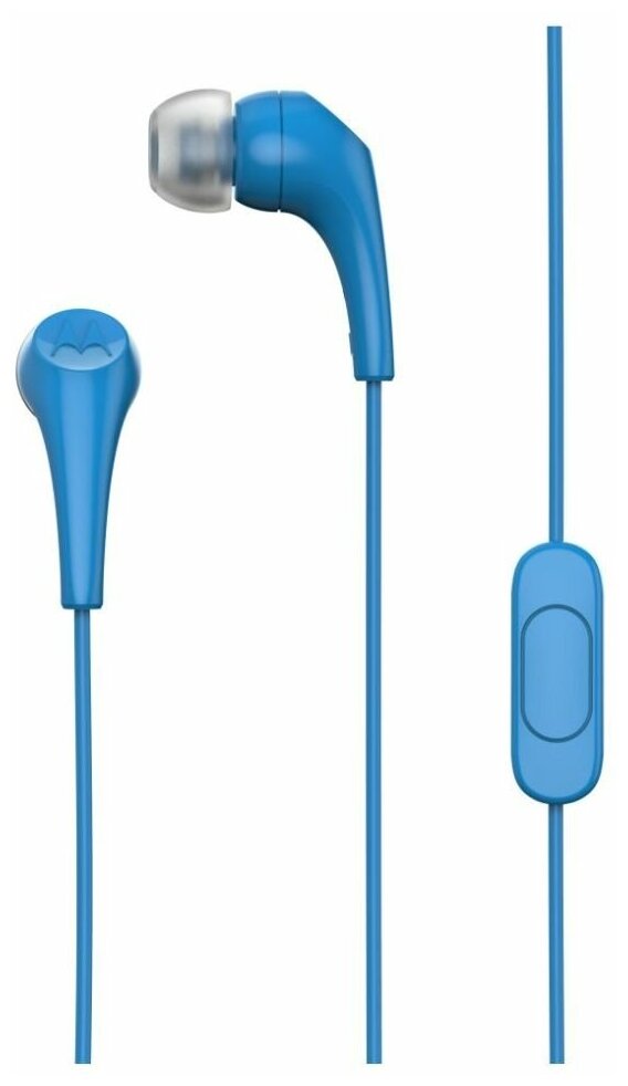 Наушники с микрофоном Motorola Earbuds 2 blue