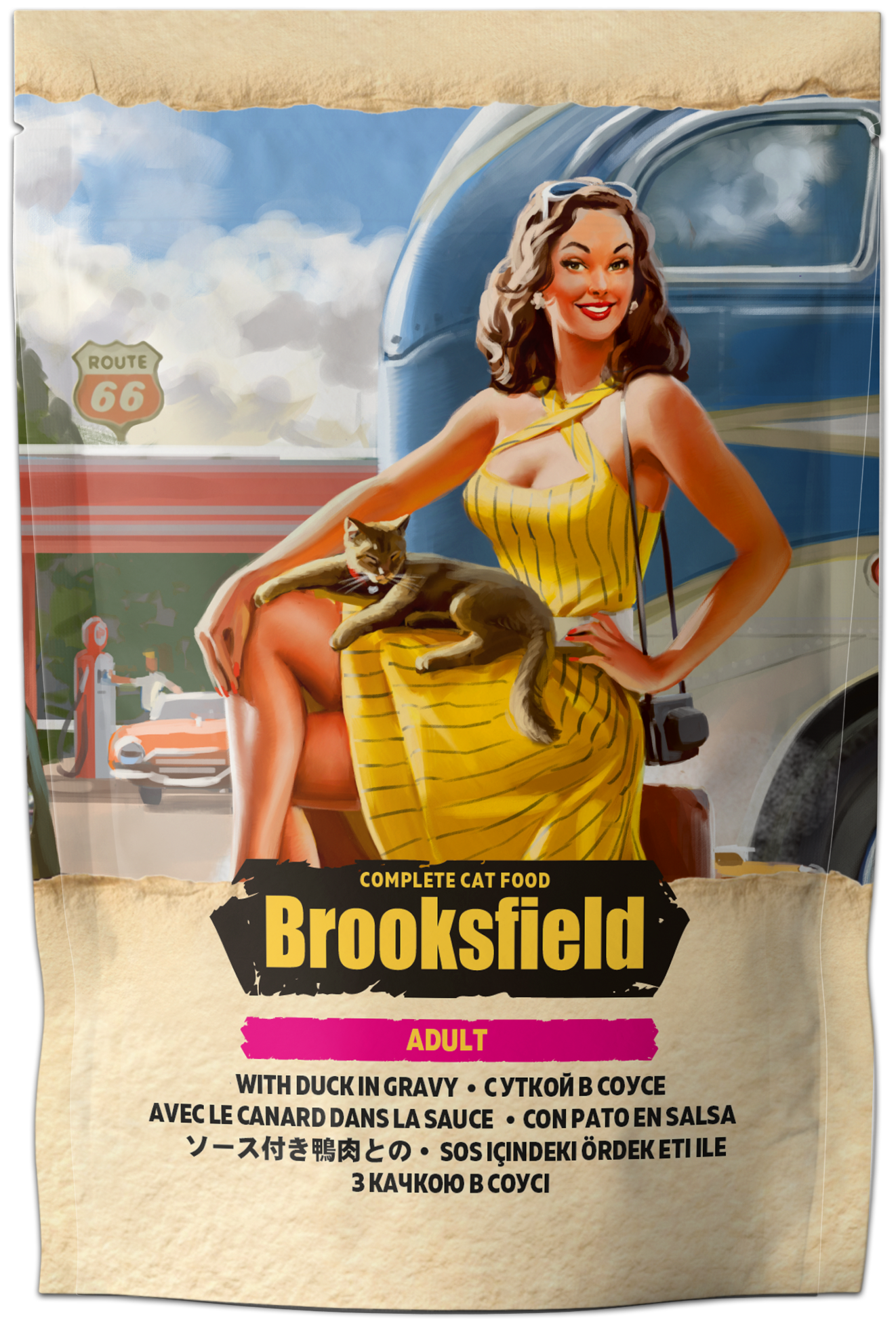 Brooksfield Паучи для кошек Утка в соусе Duck 5653003, 0,085 кг, 53847 (2 шт)