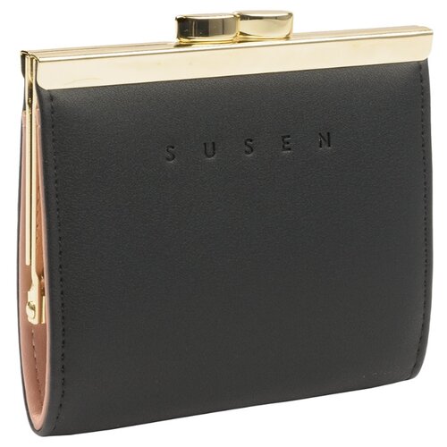 фото Кошелек женский susen 907131 aa black, искусственная кожа.