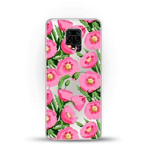 фото Силиконовый чехол узор из цветов на xiaomi redmi note 9 pro andy & paul