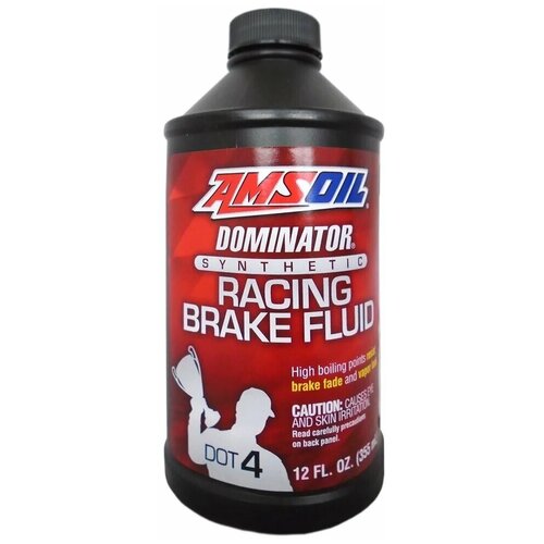Тормозная жидкость AMSOIL DOMINATOR DOT 4 Synthetic Racing Brake Fluid 0.35 л