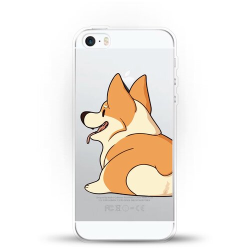 фото Силиконовый чехол корги на apple iphone 5/iphone 5s/iphone se andy & paul