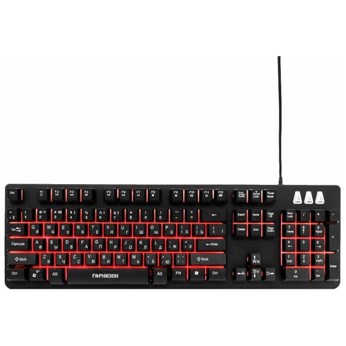 Клавиатура Гарнизон GK-300G USB черный 232200₽