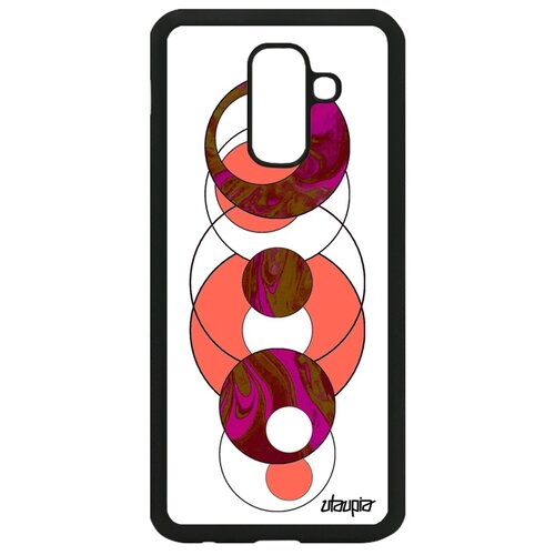фото Чехол на мобильный samsung galaxy a6 plus 2018, "круги" рисунок эффект utaupia