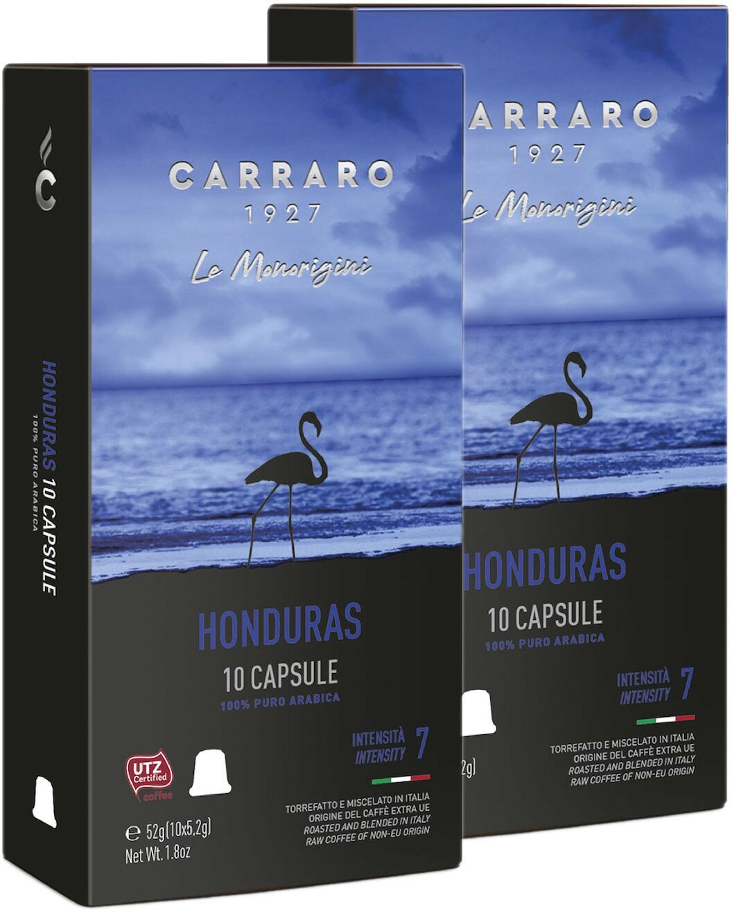 Кофе в капсулах Carraro Honduras (Гондурас), стандарта Nespresso, 2x10шт