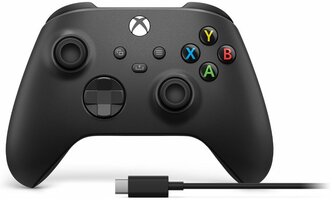 Геймпад Microsoft Xbox Series + USB-C кабель, черный