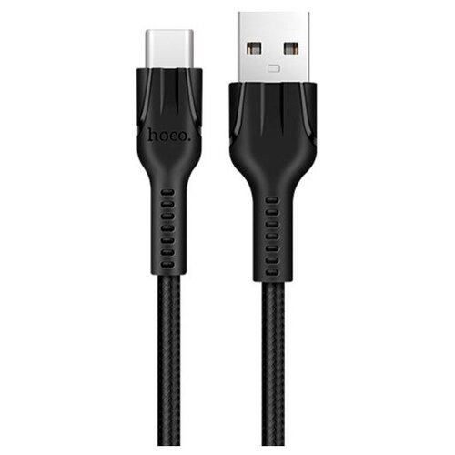 Кабель Hoco U31 Benay USB - USB Type-C, 1 м, 1 шт., черный кабель belkin usb c папа usb a папа 1м черный f2cu029bt1m blk