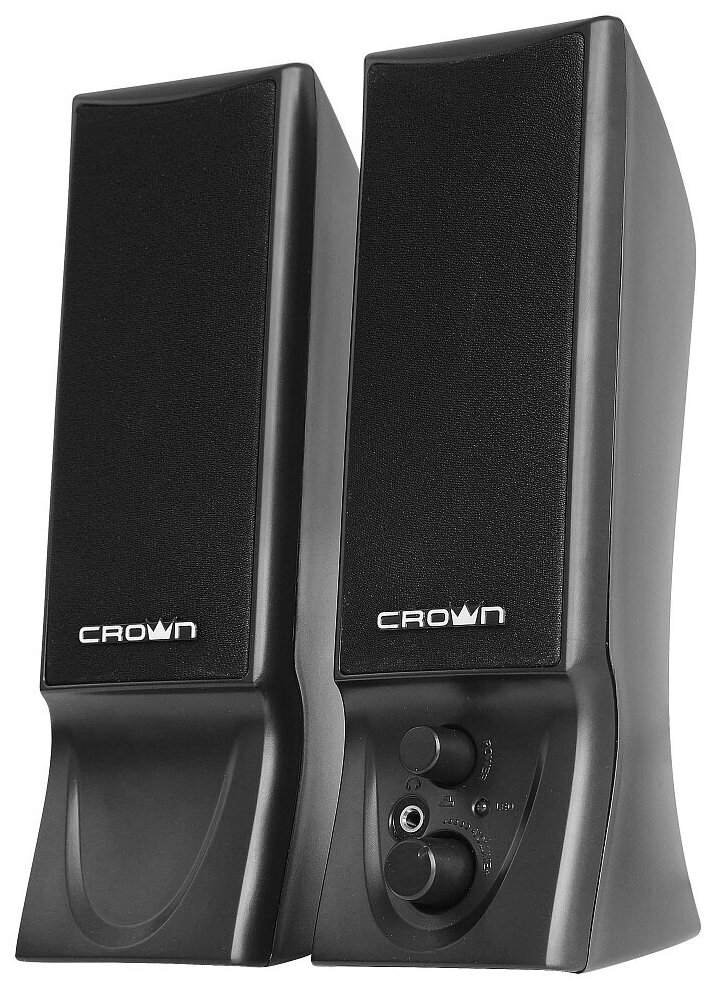 Колонки Crown CMS-602 2x3 Вт черный - фото №2