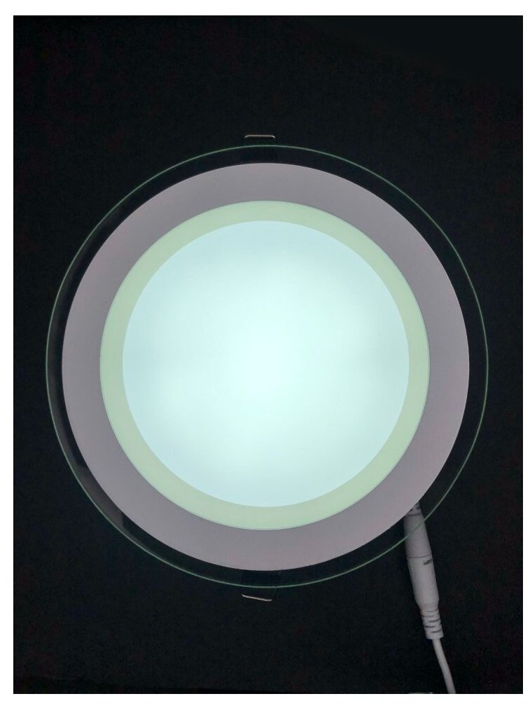 Светильник Elvan 705R-12W-4000-Wh, LED, 12 Вт, 4000, цвет арматуры: белый, цвет плафона: бесцветный - фотография № 4