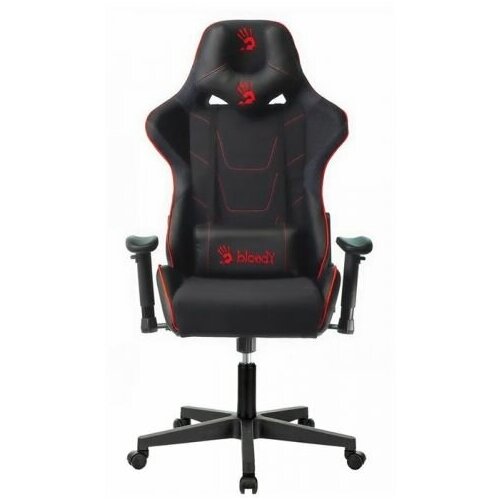 Кресло A4Tech BLOODY GC-400 игровое черный/красный с подголов. крестов. пластик черный