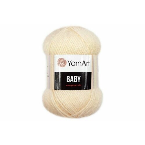 Пряжа Yarnart Baby бледный персик (854), 100%акрил, 150м, 50г, 5шт