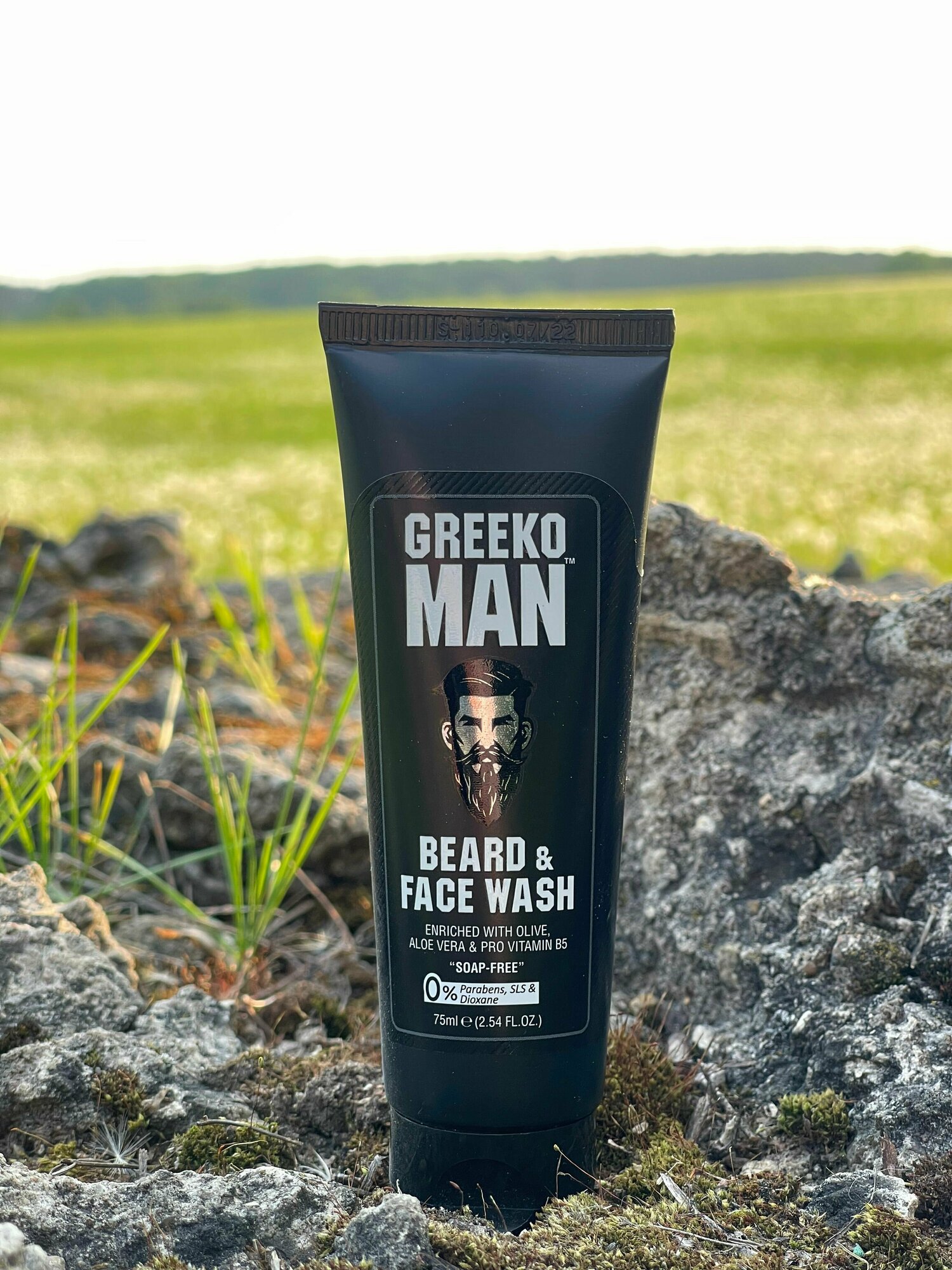 Средство для умывания лица и бороды GREEKO MAN BEARD & FACE WASH, 75 МЛ