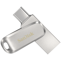 Флешка SanDisk Ultra Dual Drive Luxe USB/Type-C 1 ТБ, серебристый