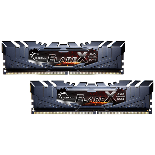 Модуль памяти DDR4 32GB (2*16GB) G.Skill F4-3200C16D-32GFX Flare X PC4-25600 3200MHz CL16 XMP радиатор 1.35V