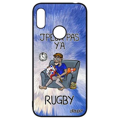 фото Чехол для мобильного huawei y6 2019, "не могу - смотрю регби!" шутка юмор utaupia
