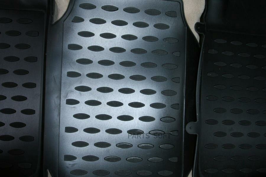 Комплект резиновых автомобильных ковриков в салон TOYOTA Camry 2011-2014, 2014->, 2.5L /3.5L, 4 шт. (полиуретан) ELEMENT-AUTOFAMILY NLC4851210KH | цена за 1 шт