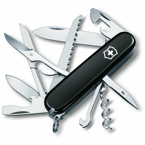 фото Нож многофункциональный victorinox huntsman черный