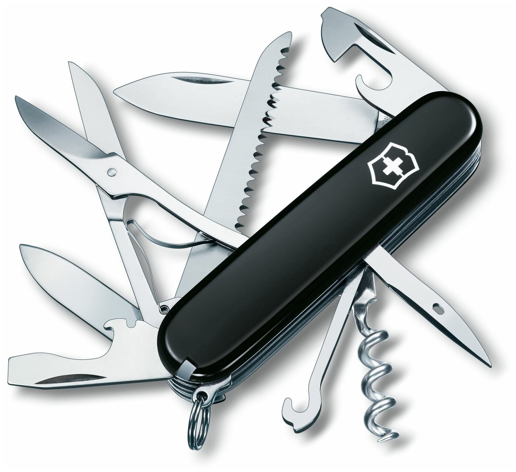 Нож многофункциональный Набор аксессуаров VICTORINOX Huntsman черный