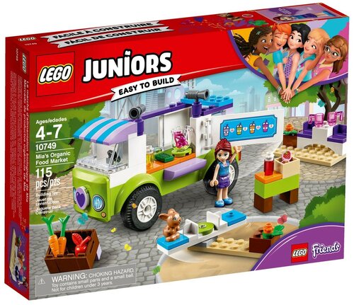 LEGO Juniors 10749 Фургончик Мии по продаже натуральных продуктов, 115 дет.