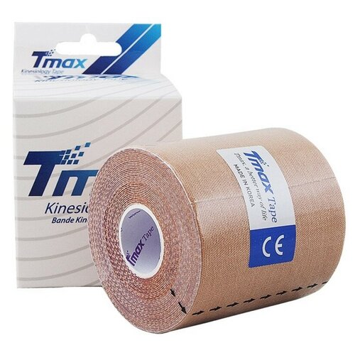 Кинезио тейп Tmax, Extra Sticky 5 м x 7.5 см, beige