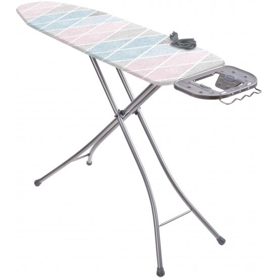 фото Гладильная доска NIKA Стайл1 тефлон с линиями на сером, 120х38 см (СТ1/1)