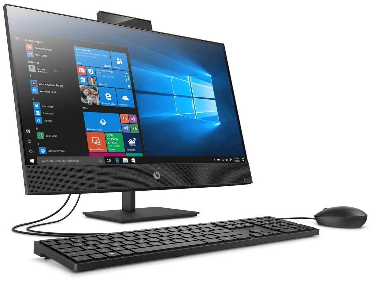 238 Моноблок HP ProOne 440 G6 238 Fixed Stand 205V9ES 1920x1080 Intel Core i5-10500T 23 ГГц RAM 8 ГБ SSD 256 ГБ Intel UHD Graphics 630 Windows 10 Professional черный