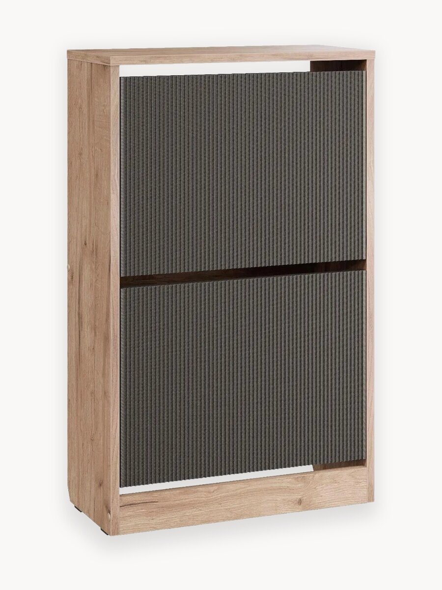 Тумба для обуви FRENT "Рио", дуб крафт табачный/холст вулкан