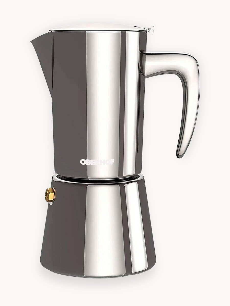 Гейзерная кофеварка Oberhof Feuerberg KF-20, нержавеющая сталь, 6 порций, объём 300мл