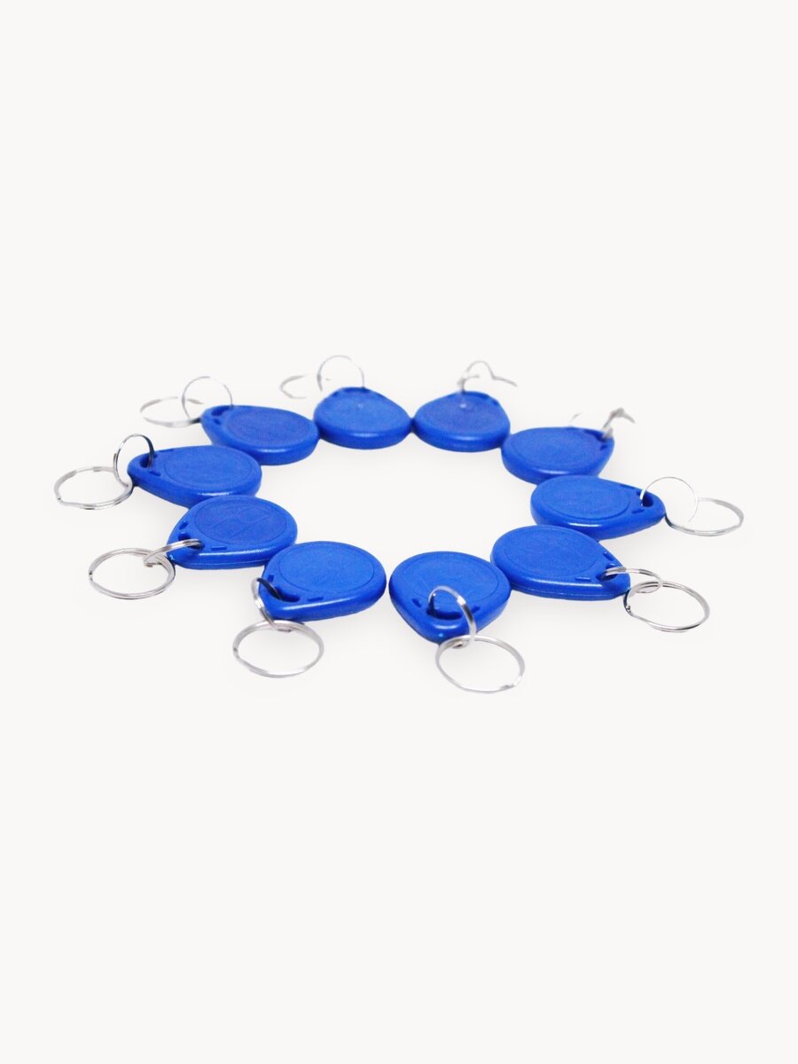 Ключ для домофона Em marine 4100 ( 10шт ) неперезаписываемый . Брелок с кодом (идентификатор). Частота 125 КГц.