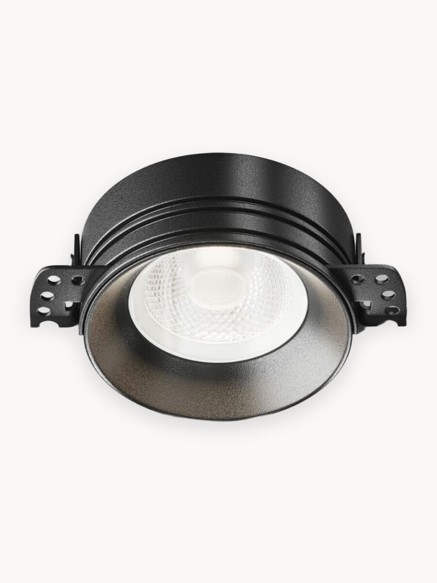 Светильник потолочный встраиваемый влагозащитный Maytoni Technical Flint DL101-GU10-TRS-B