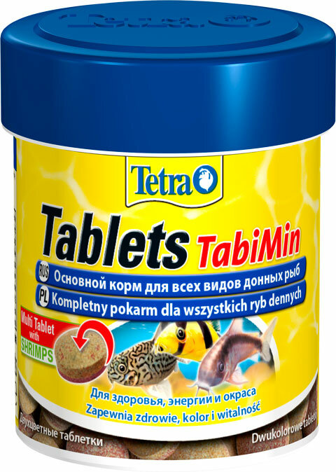 TETRA TABLETS TABIMIN корм таблетки для донных рыб (58 т х 2 шт) - фотография № 1