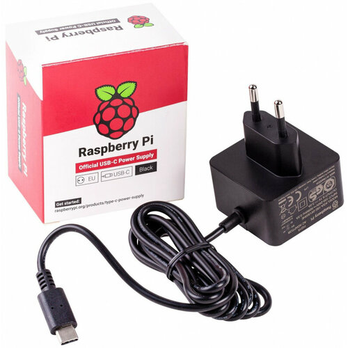 блок питания raspberry pi 3 model b official power supply retail black 5 1v 2 5a cable 1 5 m micro usb output jack для raspberry pi 909 8135 123 5272 Блок питания Raspberry Pi 4 Model B