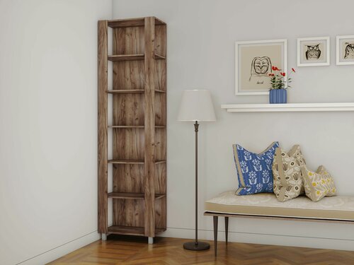 Изображение товара Стеллаж модульный Универсальный 35х60х220, Мебельная компания Е1, Дуб табачный