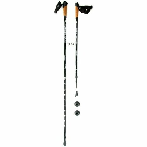 Палки для скандинавской ходьбы телескопические Kaiser Sport , NORDIC WALKING BLACK, 90-135 см (SL-2B-2-135)