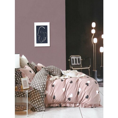 Постельное белье с одеялом Семейный Сатин Люкс GF CALLI MD-0006