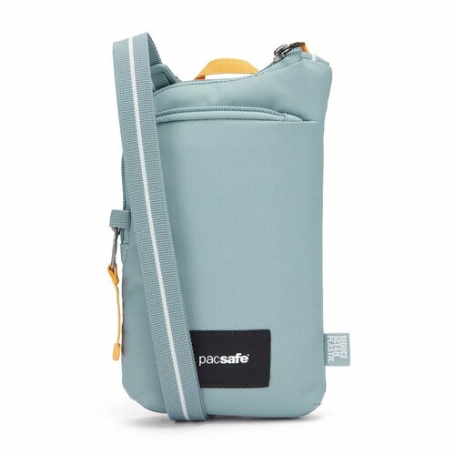 сумка планшет pacsafe сумка антивор pacsafe go festival crossbody 35170130 фактура гладкая черный Сумка планшет PacSafe 35175528, фактура гладкая, зеленый