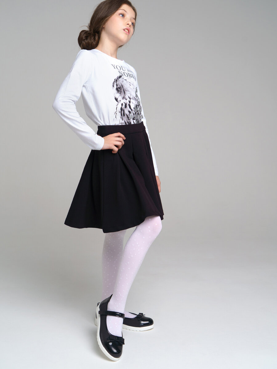 Колготки playToday, размер 158-170, белый — фото 1