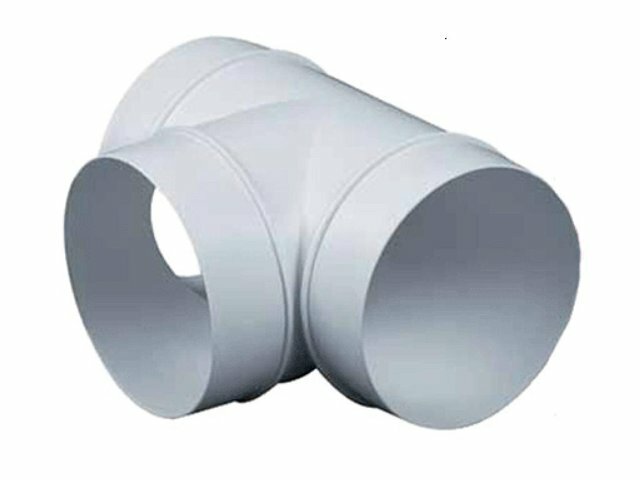 Тройник AWENTA D100мм пластик белый