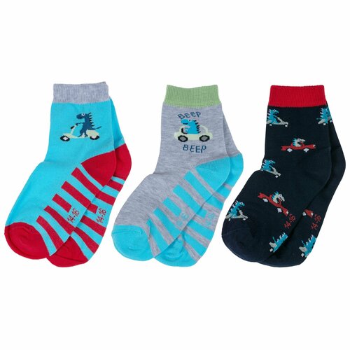 фото Носки rusocks базовая коллекция, 3 пары, размер 12-14, микс