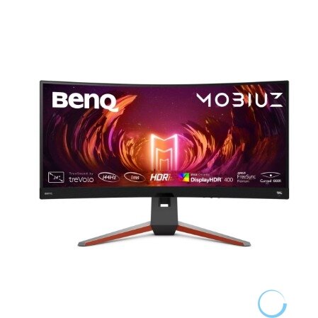 BenQ 34" EX3410R черный MOBIUZ {IPS 3840x1600 Curvature 1000R 144Hz 1ms 21:9 350(400)cd 1000:1 178/178 2xHDMI M/M ма