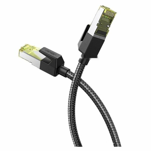 Кабель UGREEN CAT7 Shielded Round Cable with Braided Modular Plugs 3m NW150 (80424)