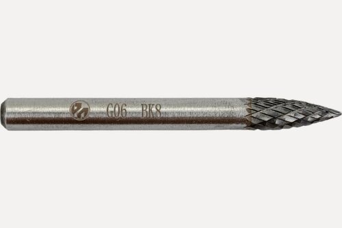 Изображение товара Борфреза по металлу тип G 06 сфероконическая с заостренным концом резолюкс ВК8