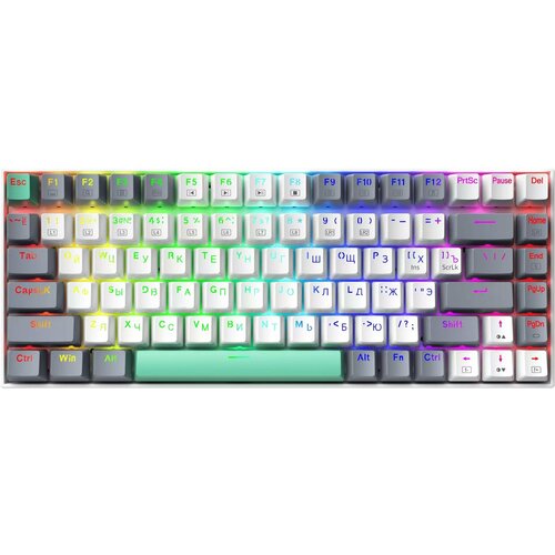 Клавиатура игровая проводная Machenike K500-B84 White SE русская раскладка белый 3299₽