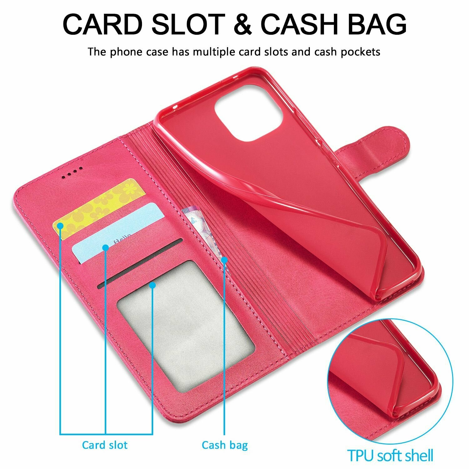 Электронные Книги Xiaomi LCIMEEKE Кожаный книжка чехол для Xiaomi Redmi A1/A2 /Сяоми Ксиаоми Редми А1 / A2 с визитницей из экокожи