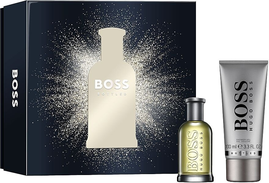 Подарочный набор HUGO BOSS " Boss Bottled " — для мужчин, 50 мл духи + 100 мл гель для душа