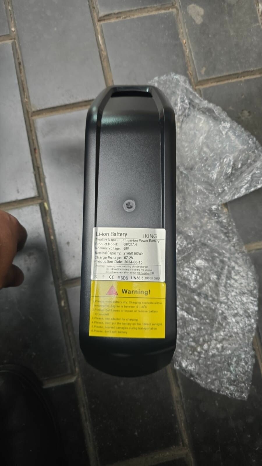 Аккумулятор Ikingi S6 Pro 60V/21AH